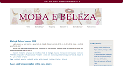 Desktop Screenshot of modaebeleza.com.br